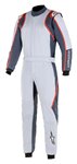 Alpinestars GP Race V2 Suit Silver Asphalt Red 52